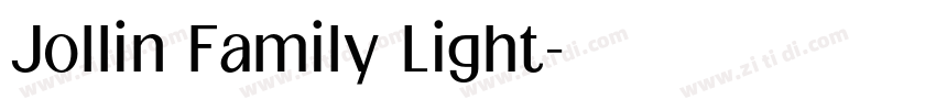 Jollin Family Light字体转换